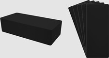 100 CD Long Box Bin Index Divider Cards - 6"x14-1/4" - Black HEAVY DUTY 40mil
