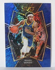 2021-22 Select Blue Shimmer Prizm #187 Moses Moody RC Golden State Warriors