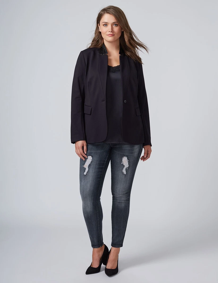 Lane bryant top black jacket