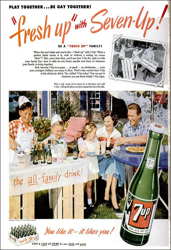 7UP VINTAGE ADVERTISEMENT *2X3 FRIDGE MAGNET* SODA SIGN POP