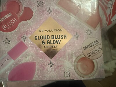 Makeup Revolution Cloud Blush & Glow Highlight Gift Set, 6-Piece Holiday Set