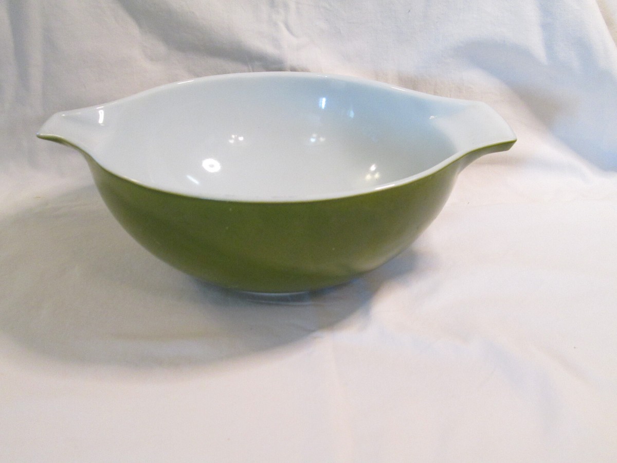Vintage Pyrex Verde Green Large 4Qt Cinderella Mixing Bowl #444