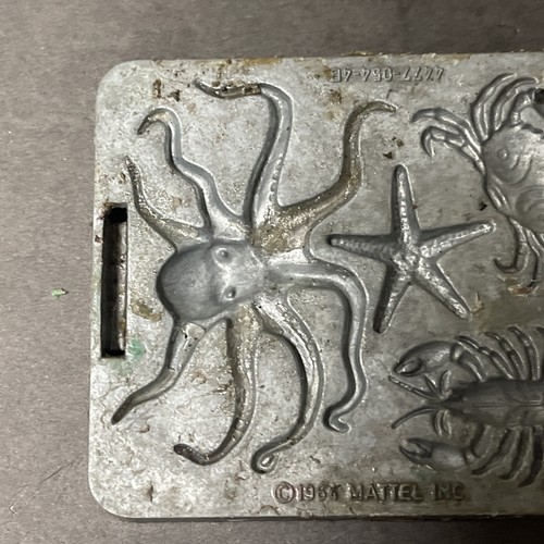 ©1964 Mattel Thingmaker Creepy Crawlers Mold Lobster Octopus Crab 4477-054-4B - Picture 6 of 12