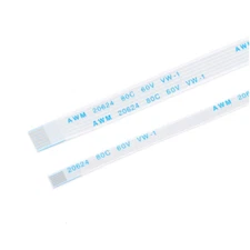 6-Pin 6P FFC/FPC Flexible Flat Cable Soft Ribbon Wire Forward&Reverse 0.5mm 1mm 