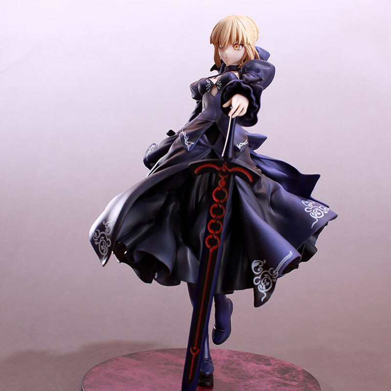 FGO Fate/stay Night Saber Alter Action Figure Black Dress Anime