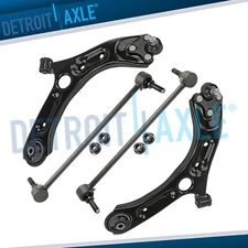 Front Lower Control Arms w/Ball Joints + Sway Bars for Hyundai Sonata Kia Optima