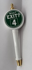 Flying Fish Brewing Company What Exit? #4 11" Vintage Beer Tap Handle Wood