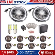 LED Light Upgrade Kit For Land Rover Defender 200Tdi 300Tdi 90 110 Complete Set
