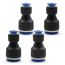 Bwintech 4 Pcs 4mm to 6mm Pneumatic Straight Reducing Push to Connect Adapter...