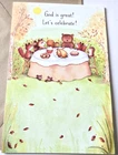 Thanksgiving Card God is Great Bear Fox Squirrel Raccoon Hedgehog Mice Eating