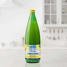 Italian Volcano Organic 100% Lemon Juice Glass Bottle 1L 33.8 fl oz ITALY IMPORT