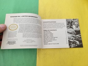 Nintendo NES Bill Elliott's NASCAR Challenge Instruction Manual ONLY