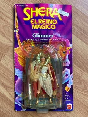 Mattel Vintage 1986 SHE-RA GLIMMER Figur Neu Blister MOC Spain Version MOTU