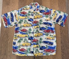 Vtg 90 s Reyn Spooner Chevy SSR American Classics Hawaiian Camp Shirt Men s XL