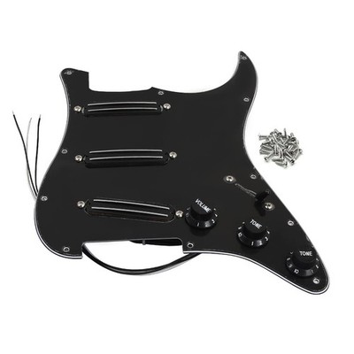 11Loch SSS Prewired Loaded Pickguard mit Alnico5 Doppelte heiße Schiene HighO...