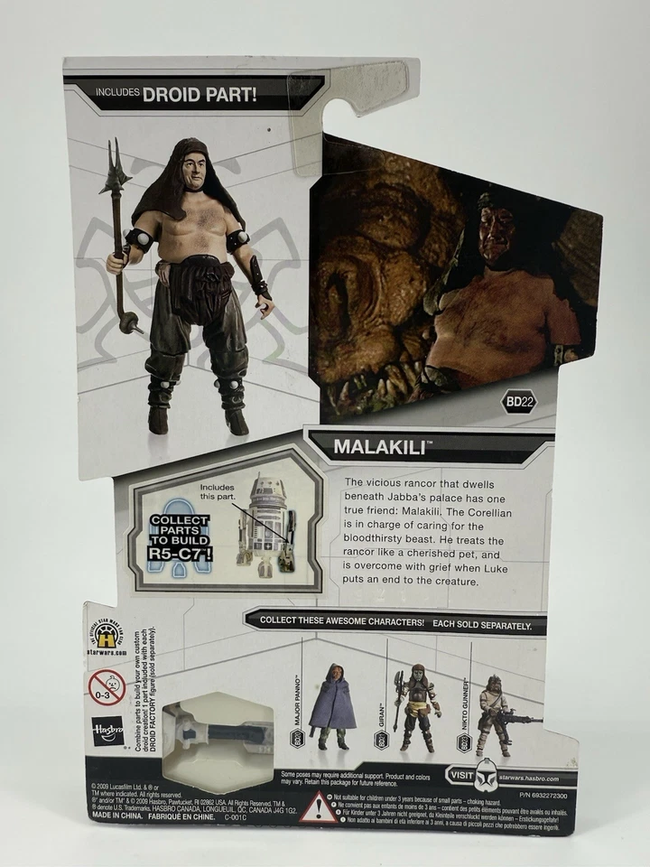 Rare Malakili Star Wars Legacy Collection Droid Factory BD22 Rancor Keeper - Image 2 of 2