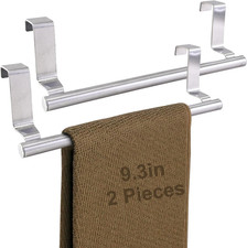 Kitchen Towel Holder, 2 Pack over the Door Towel Rack, over Cabinet Door Towel B