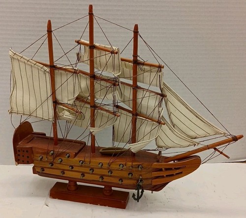Vintage Naval Models Wooden USS Constitution Ship Model 12" Nautical Naval Decor - Picture 2 of 9