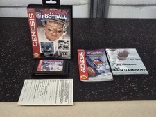 Sega Genesis Game Troy Aikman NFL Football CIB Complete In Box w/ Reg Card!
