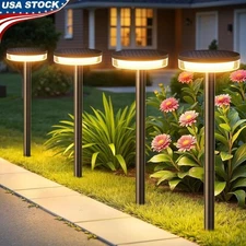 High Brightness Solar Pathway Lights Waterproof Outdoor Landscape Garden 40LM US