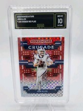 Josh Allen 2024 Rookies & Stars Crusade Red Plaid Bills GMA Graded Gem Mint 10