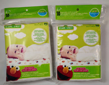 2 Baby 10 Pack Sesame Street Multi Use Pads 15" x 19" NEW ELMO Disposable Neat