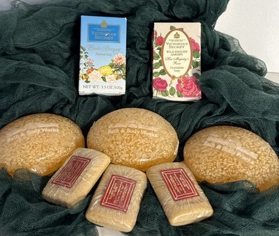 Vtg Lot 8 SOAP Victoria's Secret, Bath & Body Works Peach,  Liz Arden Red Door