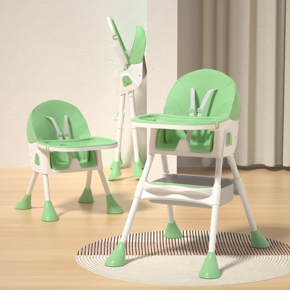 High Chair Baby Toddler with Removable Dining Tray 5Point Harness Foldable Green
Opens in a new wind