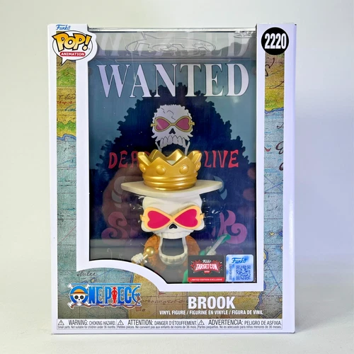 Funko Pop! One Piece | Brook | No. 2220 | TargetCon 2026 | Acrylic Case & Poster
