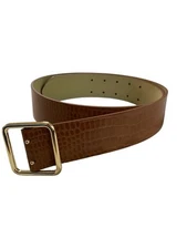 Target Vegan Reptile Look Belt Wide Size L Light Brown 