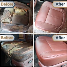 2011-2014 Fits Ford F250 F350 Genuine Leather Front Bottom Seat Covers Chaparral