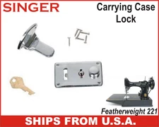 SINGER Featherweight 221 Carrying Case Replacement Lock With Key