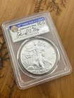 2017 $1 Silver Eagle PCGS MS70 First Day of Issue 1 of 1000 Moy Signed 225th Ann