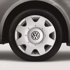 Genuine Volkswagen Hub Cap Set (4pcs) - Brilliant Silver 1T0-071-456-A