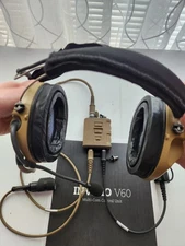 Genuine INVISIO T5 Tri COMMS Kit With V60 PTT/battbox, tested, w/ baofeng cable