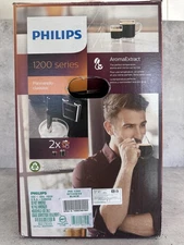 Philips 1200 Series Fully Automatic Espresso Machines, Milk Frother, Black