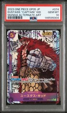 Eustace Kid One Piece PSA 10 SR-SP Card OP05-074 Comic Para Sealed