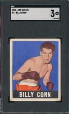 CENTERED SGC 3 VG BILLY CONN BOXER 1948 LEAF #47 GRADED VINTAGE BOXING *TPHLC