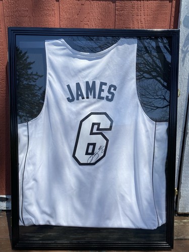 Lebron James Autographed Miami White Hot Jersey