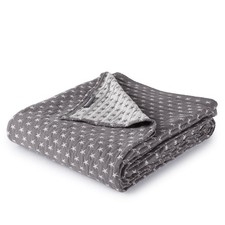 Dawson Star Muslin Throw Blanket Three Layers Lightweight Breathable Cotton G...