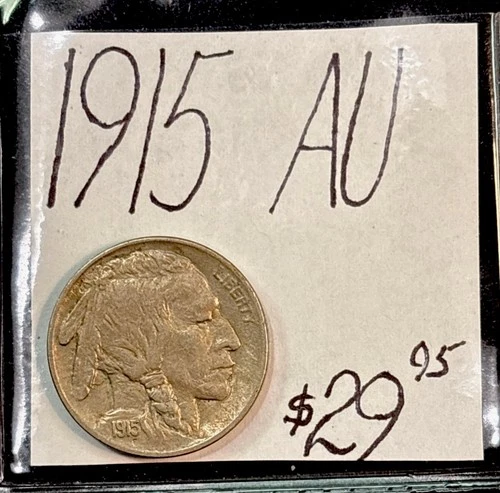 1915 buffalo nickel (AU) About Uncirculated Condition! ENN Coins