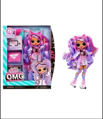2024 MGA L.O.L. Surprise! O.M.G. Ace Fashion Doll w/15 Surprises, Gaming Themed