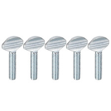 1/4-20 X 1 Thumb Screws, 25Pcs Carbon Steel Fully Thread Galvanized Finger Tight
