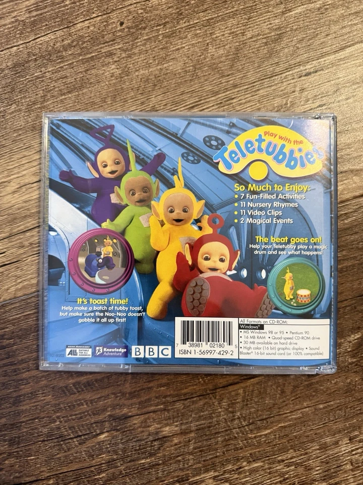 Knowledge Adventure PLAY WITH THE TELETUBBIES (CD-ROM, 1998) BBC - Image 2 of 4