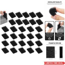 30x Cat Water Fountain Replacement Filter Sponge 1.57x1.18x0.39in Pet Hair Dirt