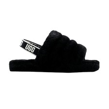 Big Kid's and Little Kid's UGG Fluff Yeah Slide Black 1098494K-BLK