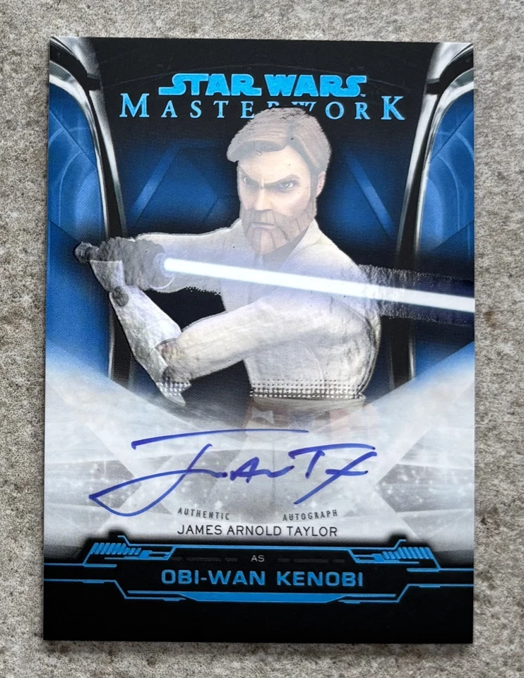 2019 Star Wars Masterwork Taylor As Obi-Wan Kenobi Blue Autograph Auto /99 - Image 2 of 4