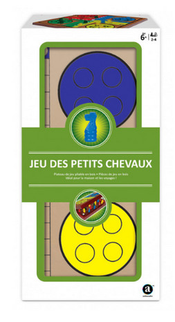 Petits chevaux coffret de jeu de société en bois à offrir aux enfants