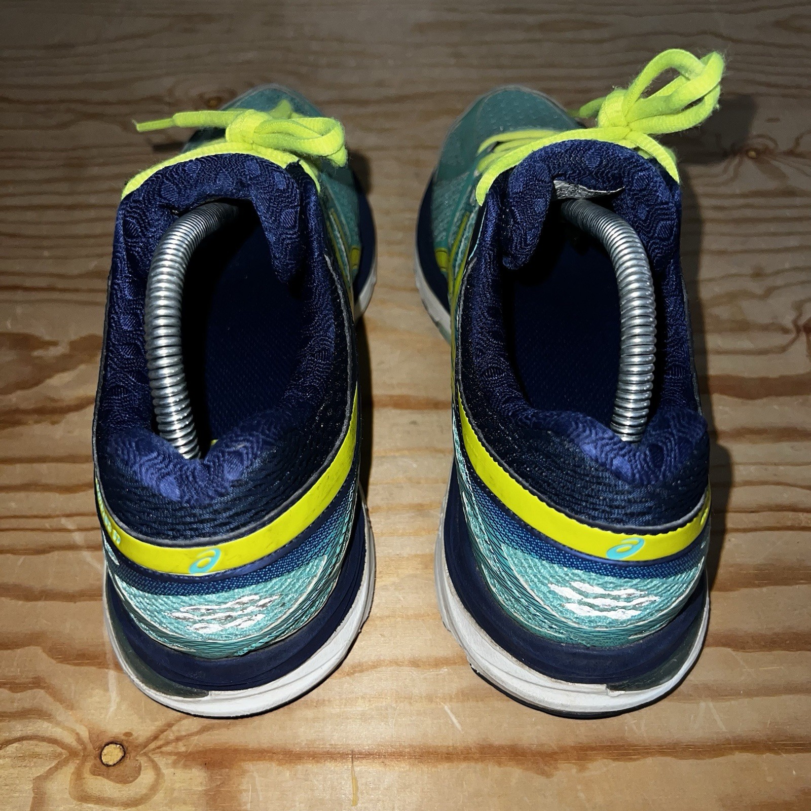 WOMEN’S ASICS GEL CUMULUS 17 AQUA MINT FLASH YELLOW SHOES SNEAKERS SIZE 9.5 thumbnail 4