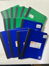 Composition Notebooks Set Of 9 GREEN 5 BLUE Multi Color College Rule New In Wrap